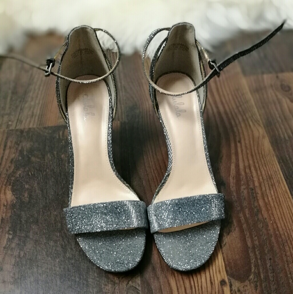 Sparkly Silver Heels
